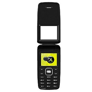 Celular DL Flip Tela 1.8" Câmera Digital Dual YC-330 - Preto