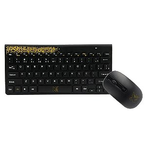 Kit Teclado e Mouse sem Fio Maxprint Freestyle 6013542 Amarelo