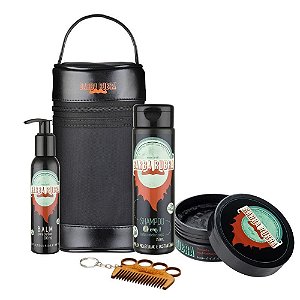 Kit Barba Rubra Shampoo 3 em 1 Balm Pomada - 2352