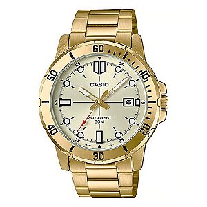 Relógio Masculino Casio Analógico MTP-VD01G-9EVUDF - Dourado