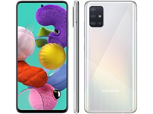 Smartphone Samsung Galaxy A51 128GB 6,5” 32MP SM-A15F - Branco