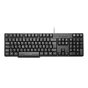 Teclado com fio Slim TC213 Multilaser - Preto