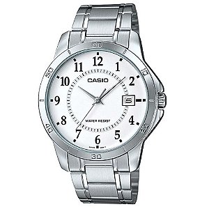 Relógio Analógico Masculino Casio MTP-V004D-7BUDF - Prata