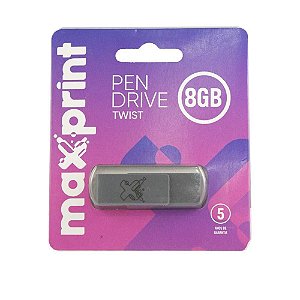 Pen Drive Maxprint Twist Cinza - 8GB