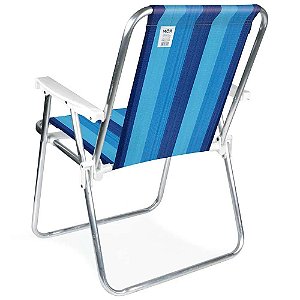 Cadeira Alta Praia Mor Alumínio Ref.2101 - Azul