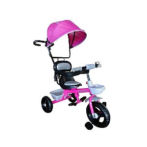 Triciclo Infantil Brinqway com Capota BW-084RS - Rosa