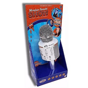 Brinquedo Toyng Microfone Karaokê Show Prata - Ref.36739