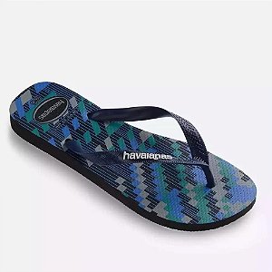 Chinelo Havaianas Trend Preto/Marinho - 39/40