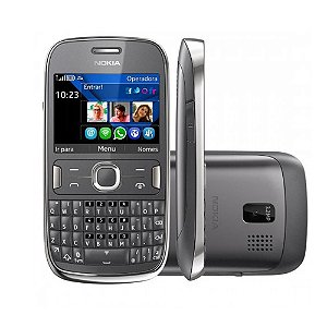 VITRINE Celular Nokia Asha 302 2.4" 3.2MP - Preto