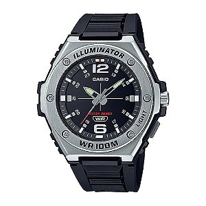 Relógio Masculino Casio Analógico MWA-100H-1AVDF - Prata