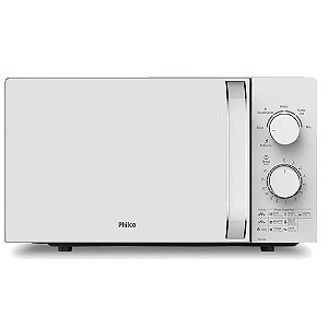 Micro-Ondas Philco 20L PMO23MB Branco/Espelhado - 127V