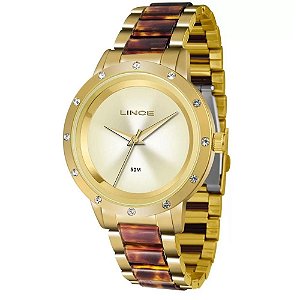 Relógio Feminino Lince LRT4476L/C1NK Dourado - POSSUI AVARIAS