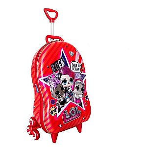 Mochila Escolar de Carrinho Maxtoy LOL 3D MC - 2990BM19