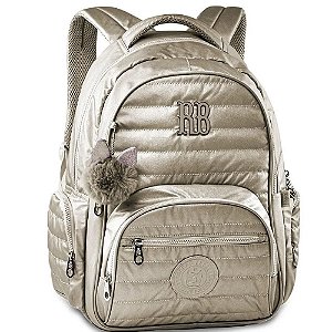 Mochila Escolar Rebecca Bonbon Cinza Gelo - RB3218