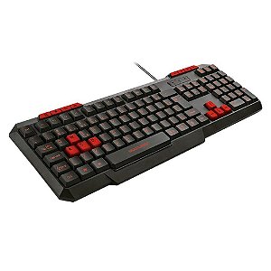 Teclado Gamer Multilaser Multimídia Slim Preto - TC242