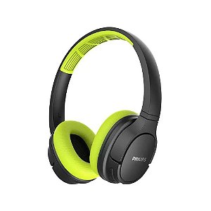 Headphone Philips ActionFit Bluetooth SH402 - Preto/Verde