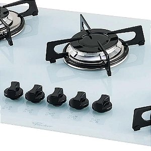 Fogão Cooktop Fischer 5 Bocas 1642-6986 Branco - Bivolt