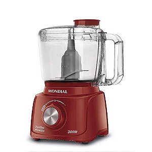 Mini Processador Mondial Turbo Pratic MP-16-R 127V - Vermelho