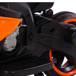 Mini Moto Elétrica Infantil BW127LR 6V - Laranja