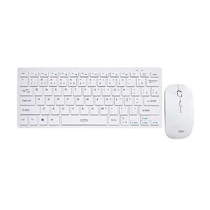 Kit Teclado + Mouse OEX Ultra Slim TM-405 Wireless - Branco