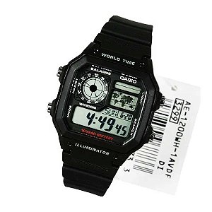 Relógio Masculino Casio Digital AE-1200WH-1AVDF-SC