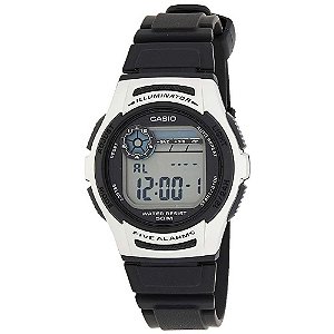 Relógio Unissex Casio Digital W-213-1AVDF - Preto