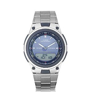 Relógio Masculino Casio Anadigi AW-80D-2AVDF - Prata