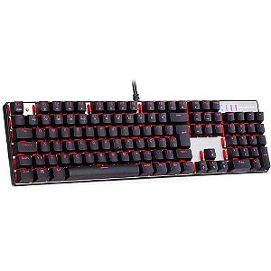 Teclado Mecânico Gamer Motospeed CK104 Prata - Switch Blue