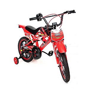Bike Motocross Unitoys Aro 14 Ref.1506 - Vermelho
