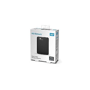 HD Externo Western Digital Elements 1TB Preto