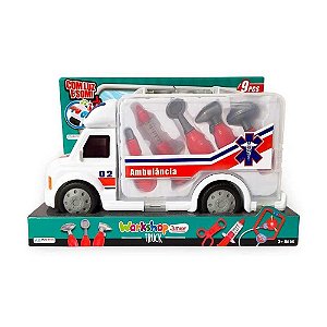 Brinquedo Ambulância Workshop Truck Multikids - BR900