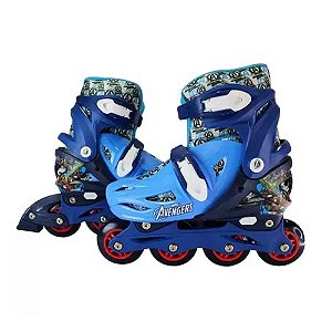 Patins Inline Vingadores 2 em 1 Multikids 35/38 - BR1165