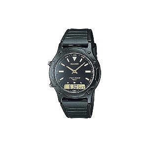 Relógio Casio Digital-Analógico Unissex AW-49HE-1AVDF - Preto