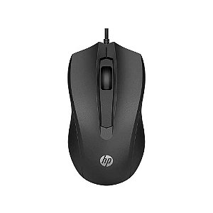 Mouse Com Fio HP USB 100 Preto