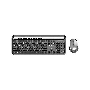 Kit Mouse e Teclado HP Wireless Sem Fio CS500 - Preto