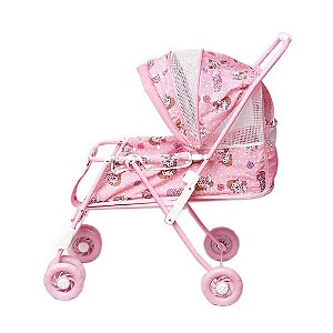 Carrinho Para Boneca Luxo Mep Kids Ref.B7 Rosa Menina