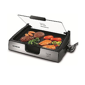 Chapa Mondial Due Grill Premium G-10 Preto/inox 1500W 220V