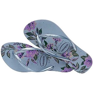 Chinelo Havaianas Slim Organic Ashley Blue - 35/36