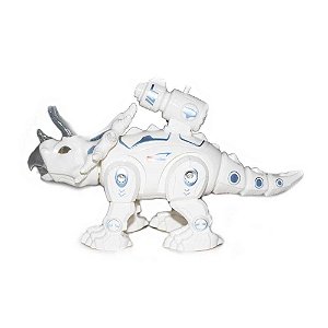 Tricerátops Dino Robô Que Anda BBR Toys Com Luz e Som R3181