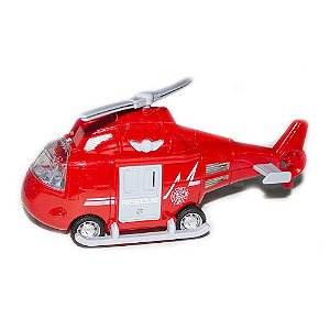Helicóptero Bombeiro BBR Toys R3143 - Vermelho