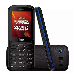 Celular Red Mobile Mega II Bluetooth 2 Chips M010G Azul