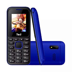 Celular Red Mobile Fit Music II Bluetooth 2 Chips M011G Azul