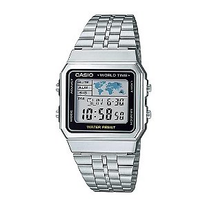 Relógio Masculino Casio Digital A500WA-1DF-SC Prata