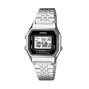 Relógio Unissex Casio Digital LA680WA-1DF-SC Prata