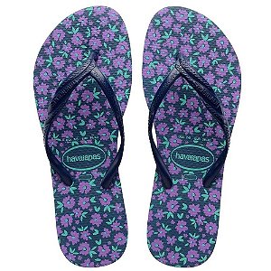 Chinelo Havaianas Fantasia Romântica Azul Ind./Marinho 33/34