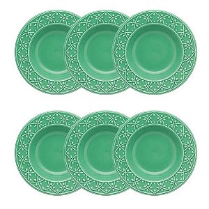 Conjunto 6 Pratos Fundos Oxford 23cm Salvia NM11-7303