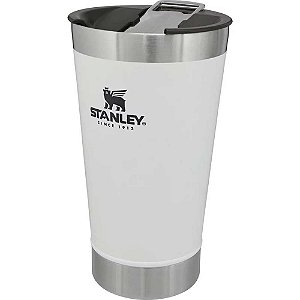 Copo Térmico Stanley P/ Cerveja Com Tampa 473ml - Branco