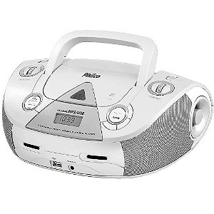 Rádio Boombox Philco CD/USB/FM PB126BR Branco - Bivolt