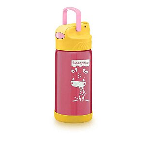 Copo Térmico Infantil Fisher Price 400ml BB1023 - Rosa