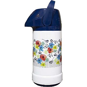 Garrafa Térmica Invicta 500ml Pressão Mix Decorada - Azul